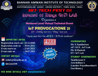 TECHFEST 2021 Technical Symposium Poster